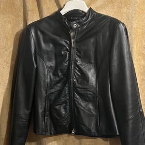 Wilsons leather Rouched front Moto jacket